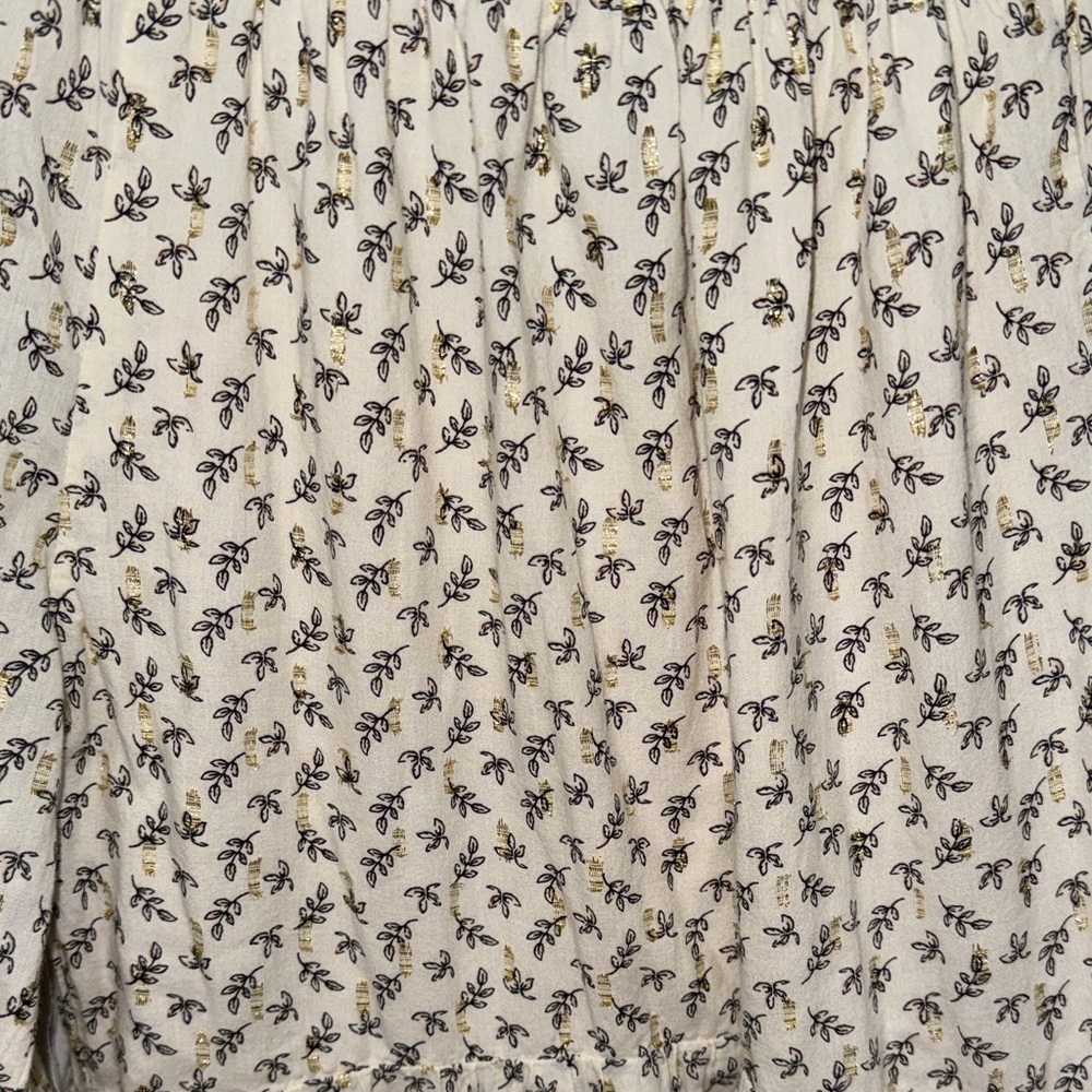 Old Navy Cream Floral Long Sleeve Dress - Picture 7 of 8